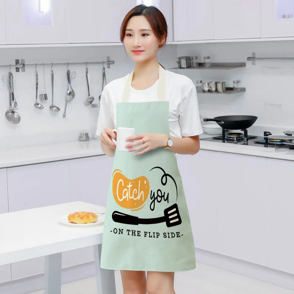 Kitchen Aprons for Women Linen Bibs Household Cleaning Apron Home Waterproof Chefs Cooking Baking Apron for Child