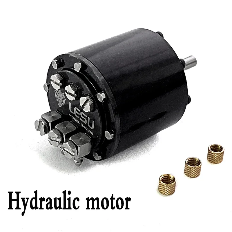 

Hydraulic Motor Metal Plunger Hydraulic Motor Suitable for LESU1/14 RC Truck Excavator Engineering Machinery Model Accessories