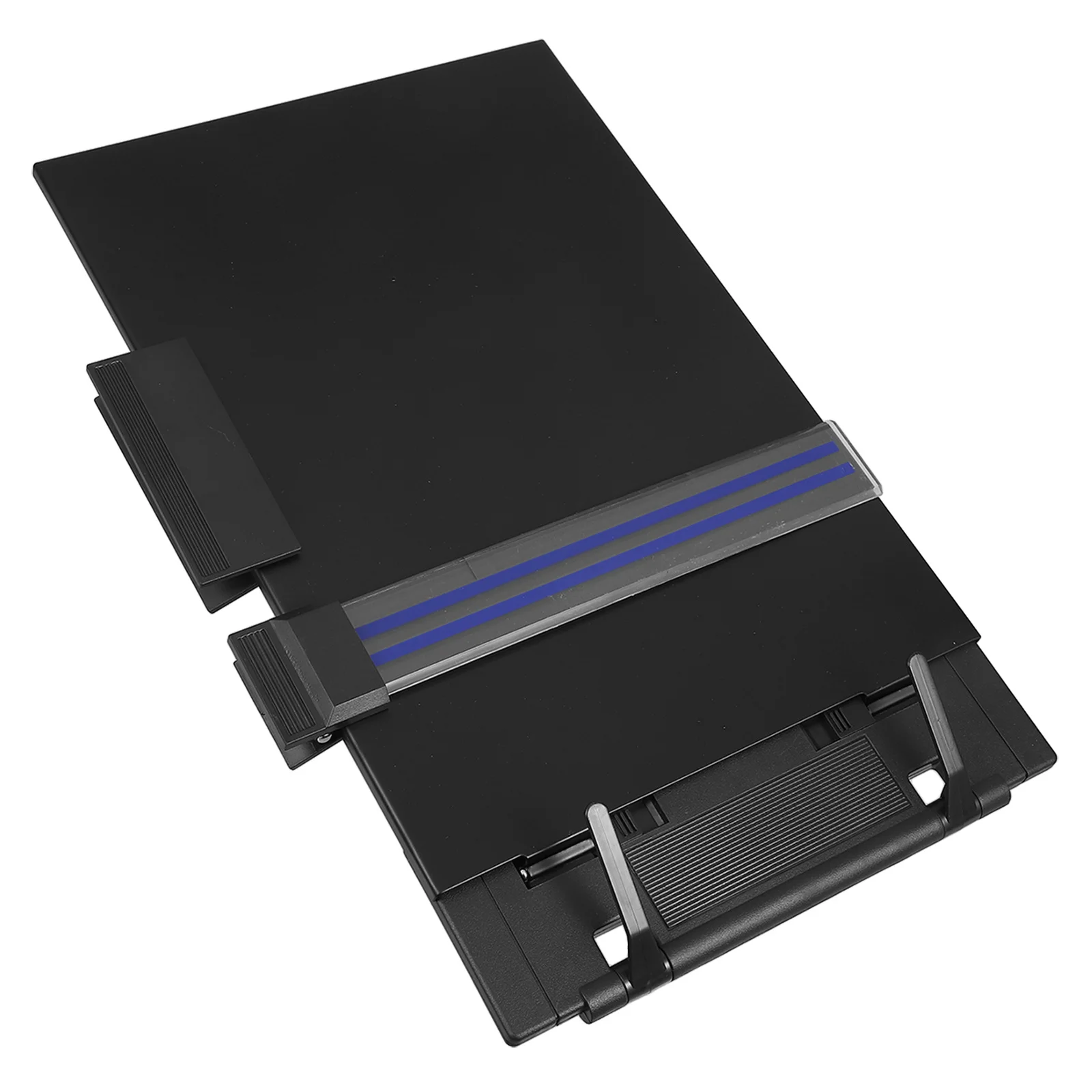 Adjustable Desktop Document Holder Reading Stand Iron Plastic Paper Holder Clip for Books Magazines Office School Use
