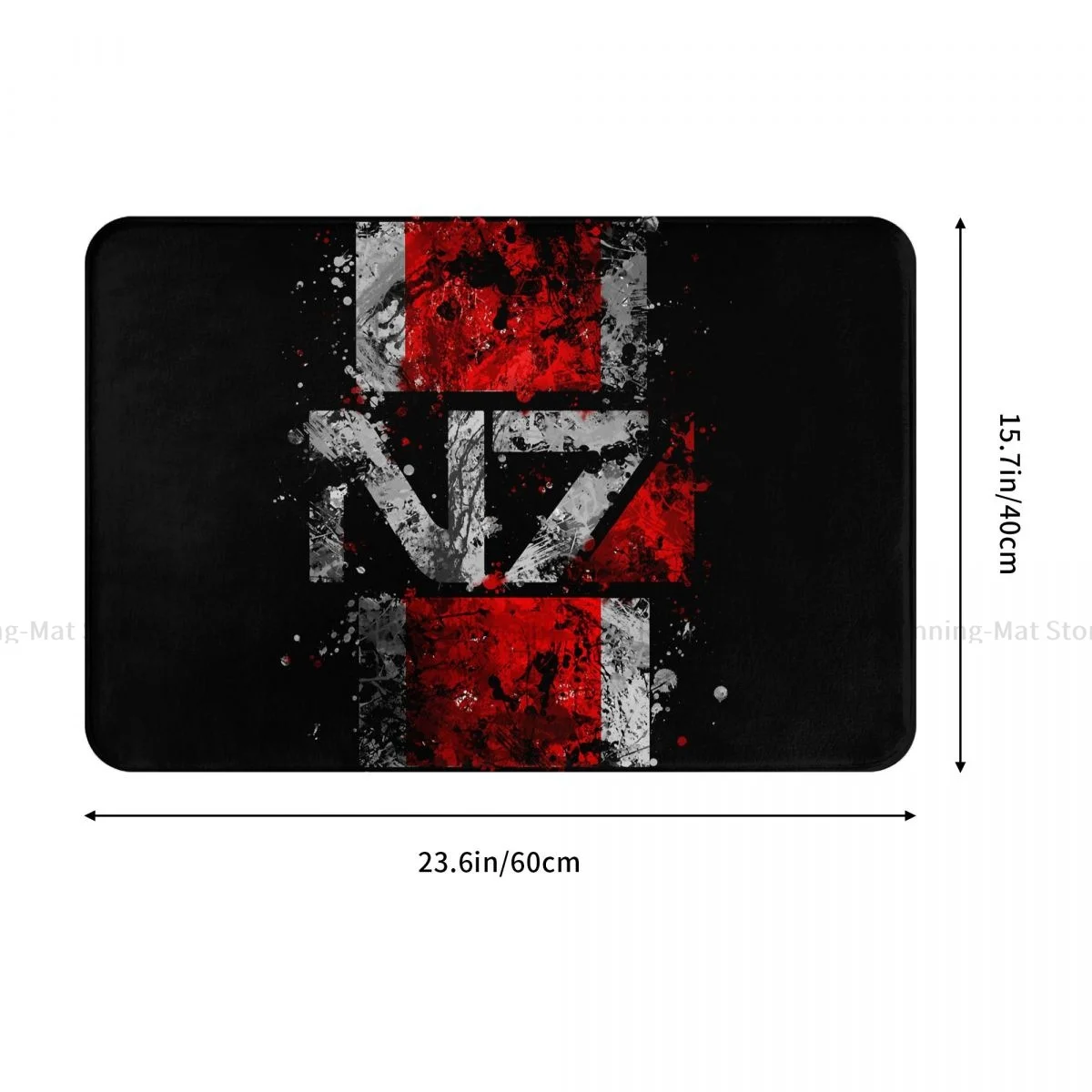 Mass Effect Soldier Action Game Non-slip Doormat Splatter Bath Bedroom Mat Prayer Carpet Flannel Modern Decor