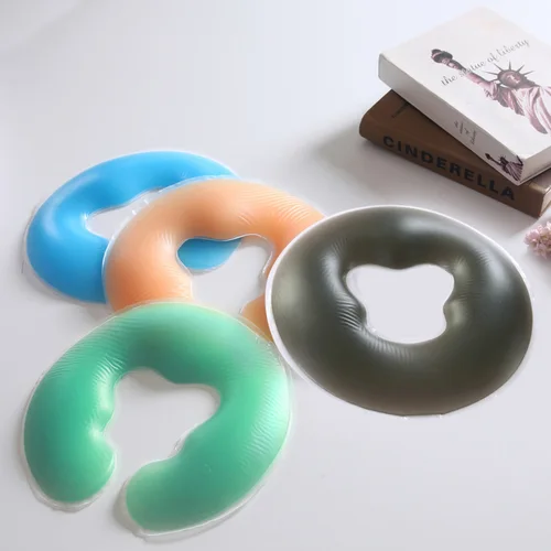 Imagen 1 del producto Almohada en forma de U para Spa de silicona para el cuidado de la salud, almohadilla de Gel para Spa, cojín para cuna de masaje corporal para descanso facial