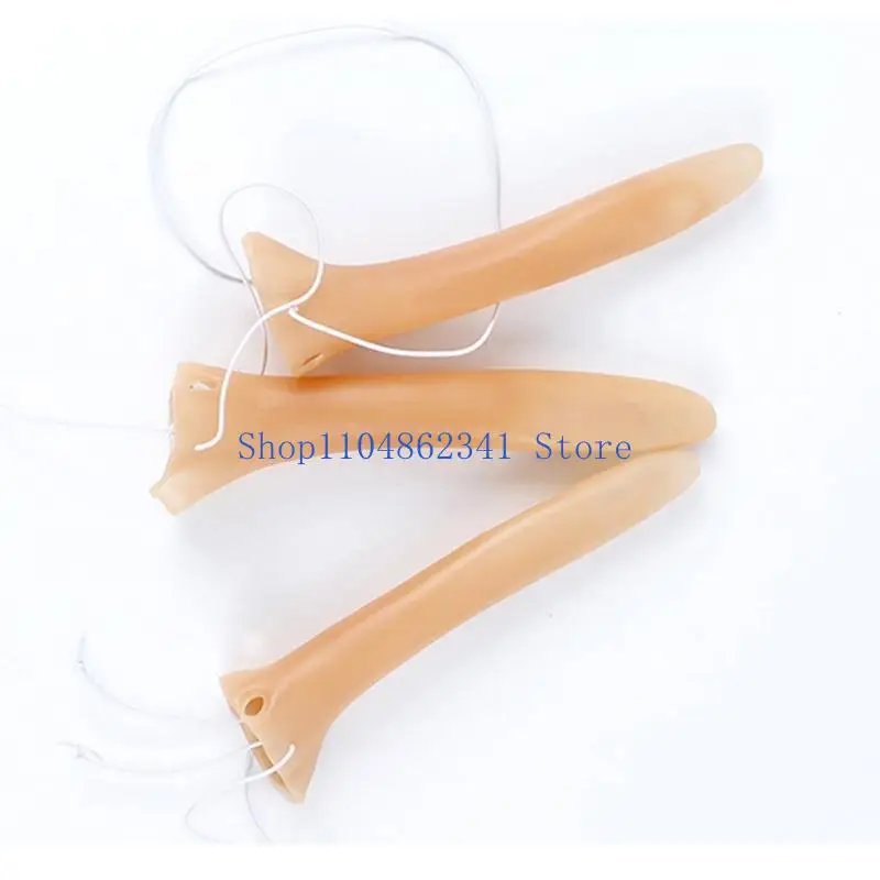 5asd Хэллоуин Поддельные Ведьмины Гвозди Страшный Нос Ведьмы Хэллоуин Костюм Реквизит Черный Красный Длинные Ногти Зомби Пальцы