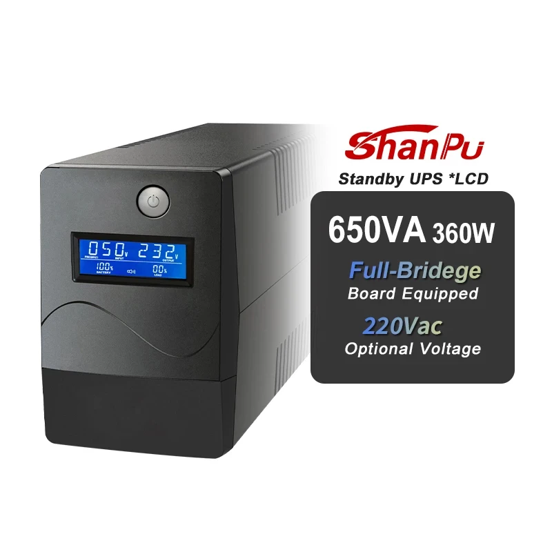 Wholesale Line Interactive UPS 12V/7AH Battery Simulated  Pure Sine Wave Small Offline Mini UPS for Laptop Computer
