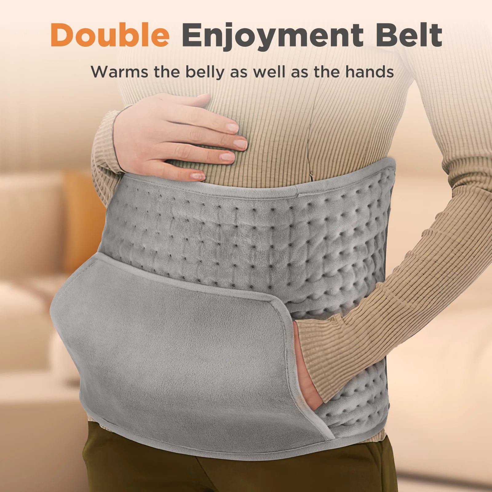 10 Gears Electric Heating Pad Multifunctional Thermal Pad Belt For Home Waist Lumbar Back Soft Hand Warming Pad Abdominal Warmer