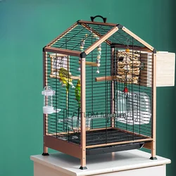 Cage Large Parrots Pet Bird Metal Rabbits Breeding Canary Aluminum Outdoor Aviary Accessories Parrot Transfer gaiola Bag Hamster