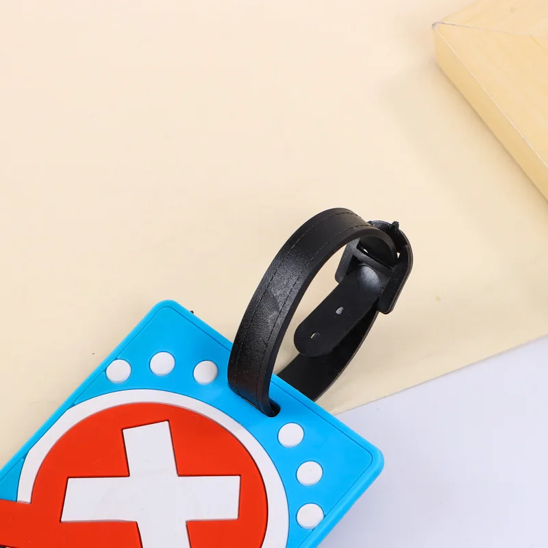 قطعة واحدة المروحية علامة الأمتعة أنيمي الأمتعة حقيبة معرف معرف Addres حامل الصعود العلامات المحمولة التسمية إكسسوارات السفر