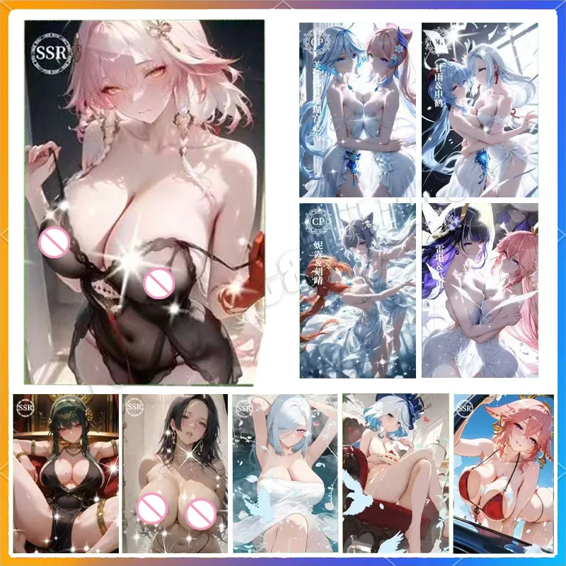

New style Sexy Nude Cards Goddess Story Collection Card Waifu Booster Box ACG TCG Big Boobs Maiden Doujin Toys Adult Gift