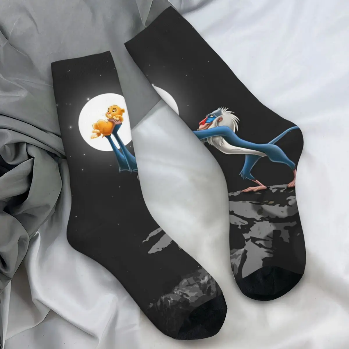 

Lion King Simba Cartoon Stockings Adults Men Socks Quality Vintage Socks Autumn Outdoor Anti Skid Design Socks Birthday Gift