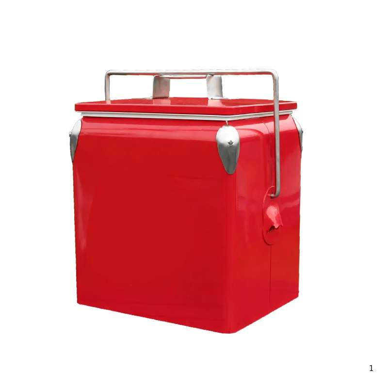 Outdoor retro incubator ice bucket metal ice bucket plastic portable electric refrigerator camping portable ice pack