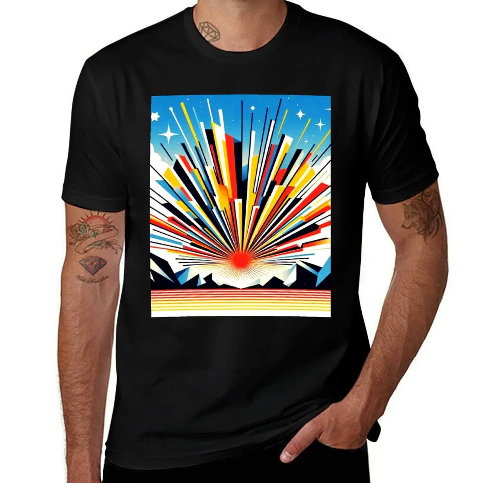 

Radiant Sun Burst T-Shirt anime t shirts for man t shirt personalised