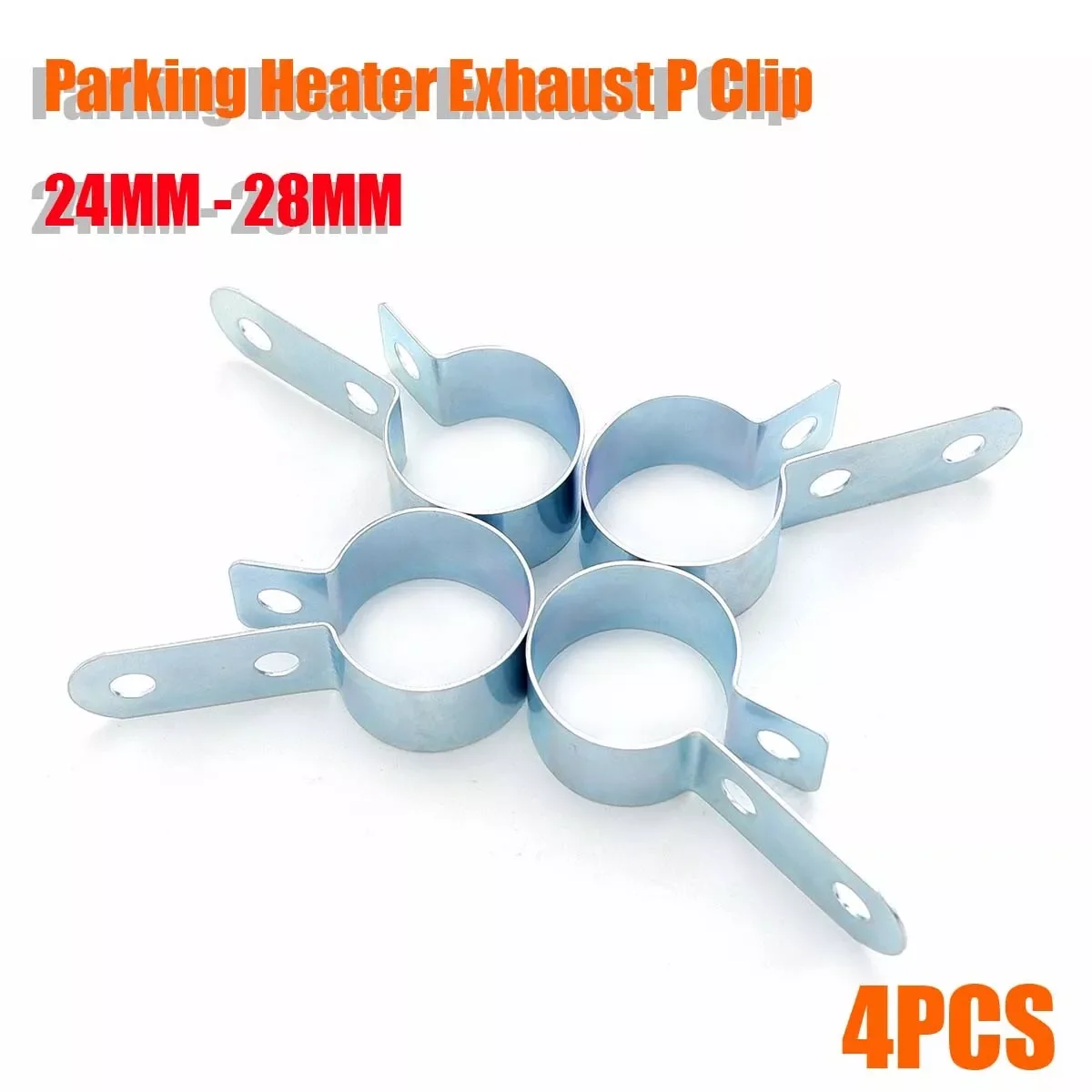 4 Stuks 24mm-28mm Car Air Diesel Heater Exhaust Pipe Hose P Clip Holder Steel Lucht Diesel Kachel Heater Parts Auto Accessories