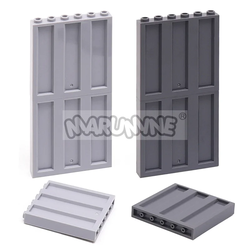 Marumine 30 peças 23405 painel 1x6x5 placa ondulada moc modelo kit recipiente acessórios de pista de carro peças de ideia de tijolos de construção