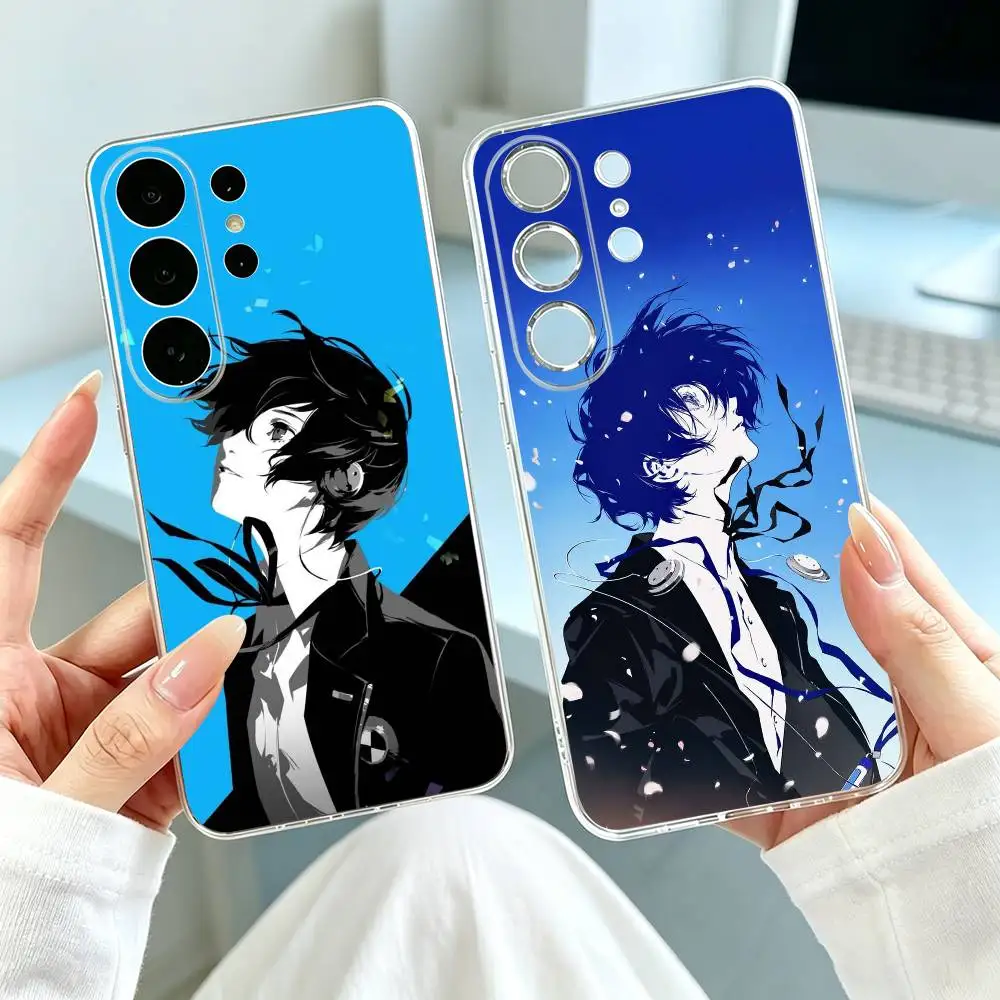 Persona 3 Makato-O Yuki  Phone Case Transparent Silicone Soft For Samsung S25,S24,S21,S22,S23,S30,Ultra,S20,Plus,Fe Gift