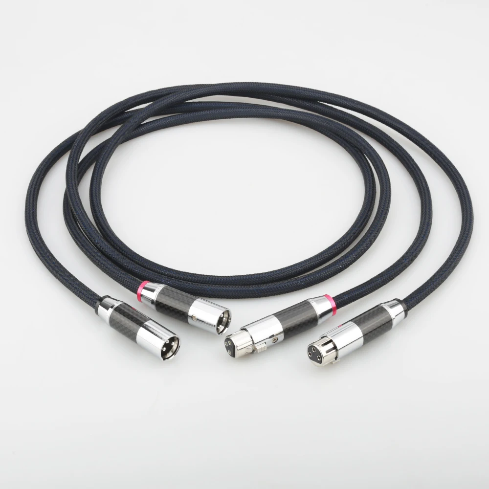 Audiocrast A10 Silver Plated XLR Balanced HiFi Audio Interconnect Cables Female XLR to Male XLR XLR Wire Signal Line XLR Cables