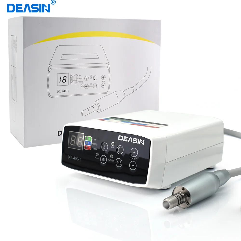 Dental Clinical Brushless LED micro Motor Can Work With 1:5 1:1 16:1 Contra Angle Dentist Low Speed Handpiece DEASIN