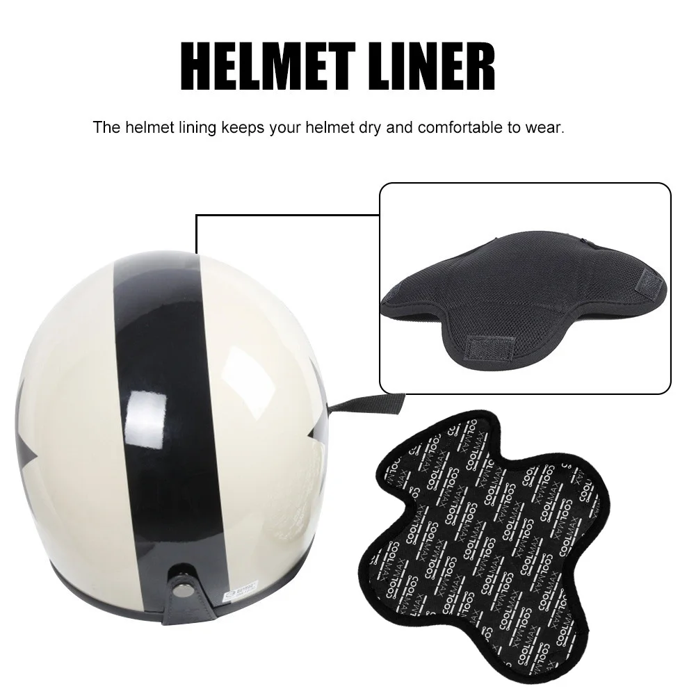 1/2/3Pcs Motorcycle Helmet Insert Liner Quick-drying Breathable Sweat Wicking Helmet Insulation Lining Pad Helmet Linner