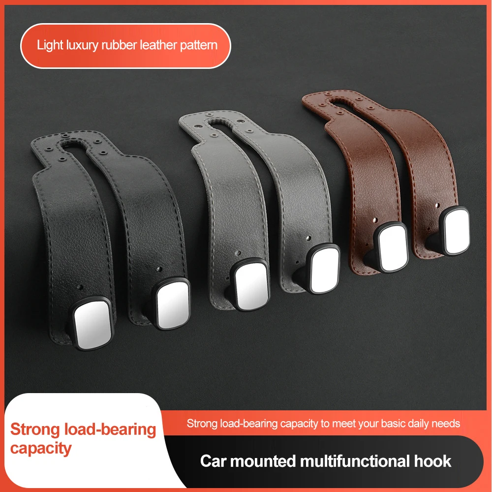 Double Hook Car Seat Back Hook Hide Storage Vehicle Interior Car Rear Bag Hanging Holder Car Tools Organizer