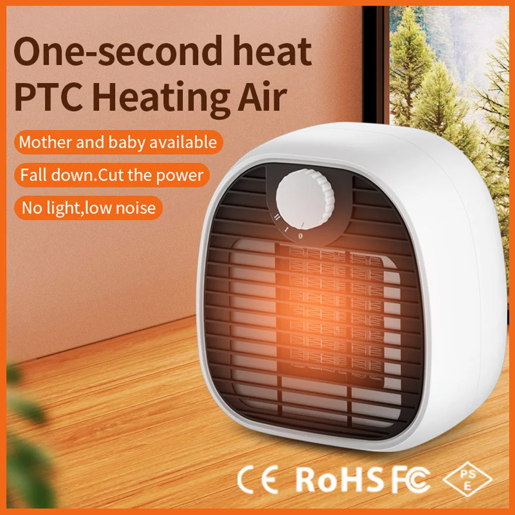 

1000W Mini Electric Heating Fan Portable Air Heater Winter Warm Heated Fan for Office Desk Room Warmer