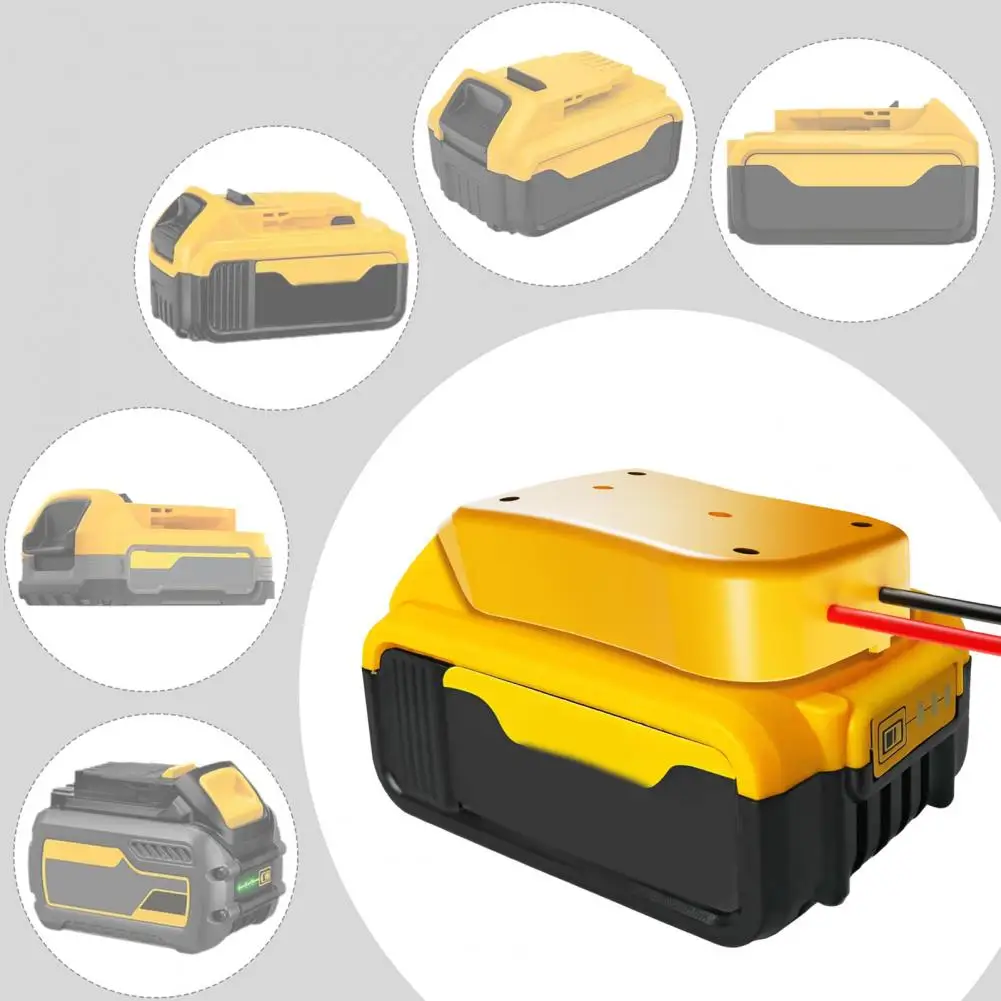 

Аккумуляторные принадлежности Универсальный адаптер аккумулятора 20 В для радиоуправляемых автомобилей Электроинструменты Дрели Безопасный преобразователь для различных устройств Легкость