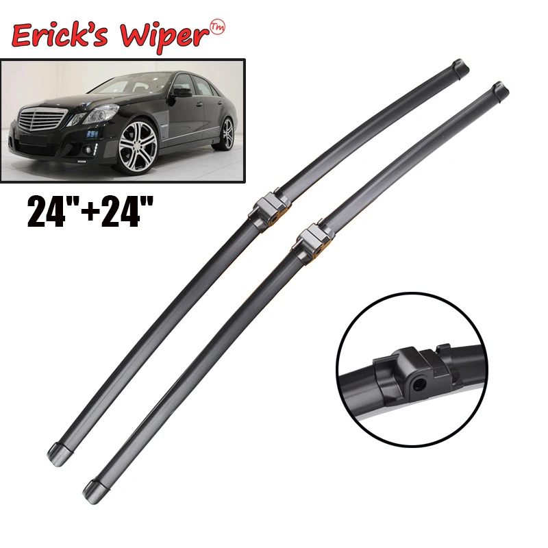 Erick\'s Wiper LHD Front Wiper Blades For Mercedes Benz E-class W212 2010 - 2014 Windshield Windscreen Window Rain Brush 24\