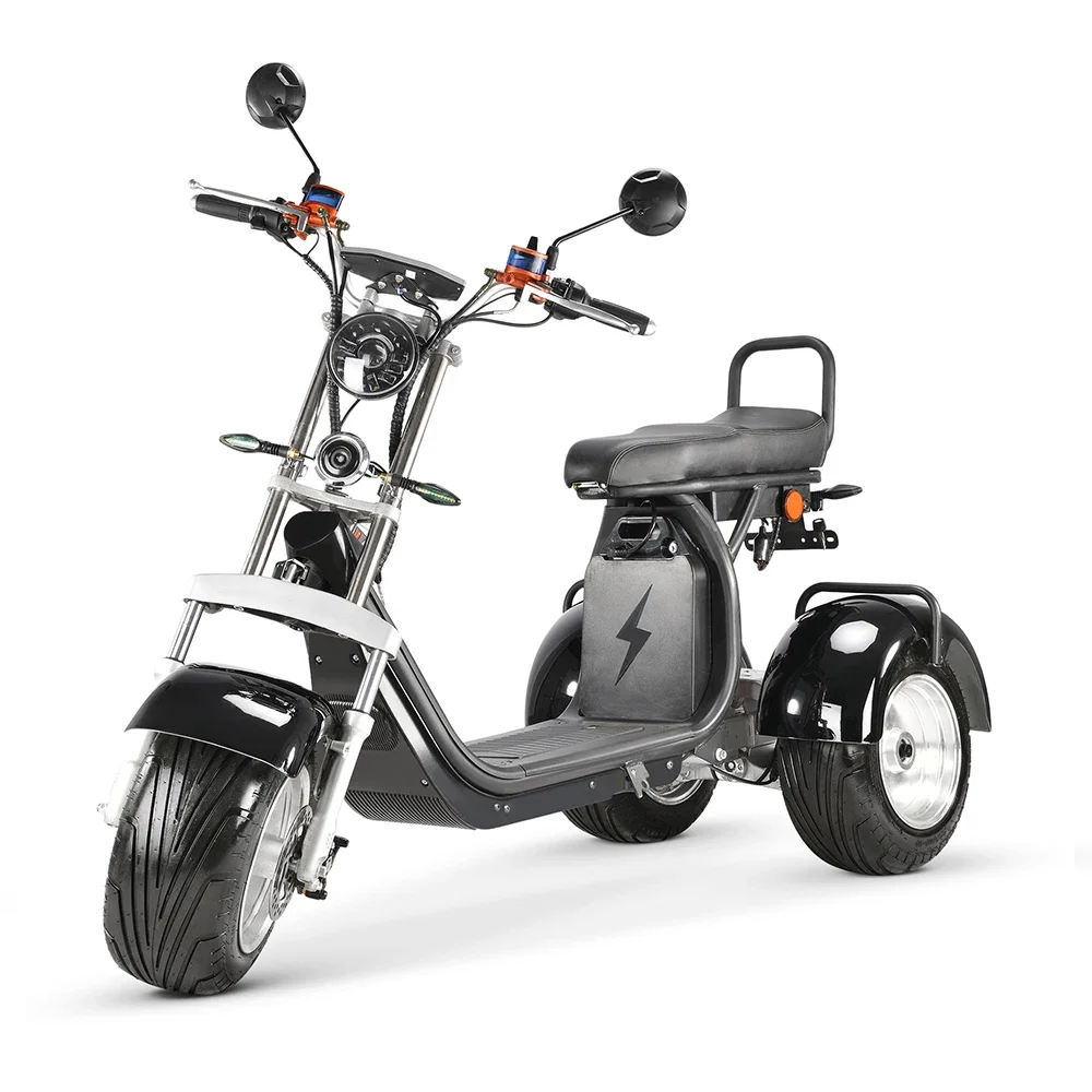 

3 Wheel Citycoco Electric Scooter 4000W Motor 60V 40Ah Removable Battery Motorcycle EEC Chopper Adult