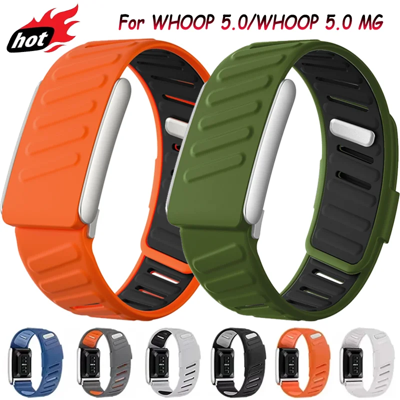 

Силиконовый ремешок для WHOOP 5.0/WHOOP 5.0 MG, быстросъемный, мягкий, дышащий, спортивный, водонепроницаемый, прочный браслет, аксессуары для WHOOP 5.0