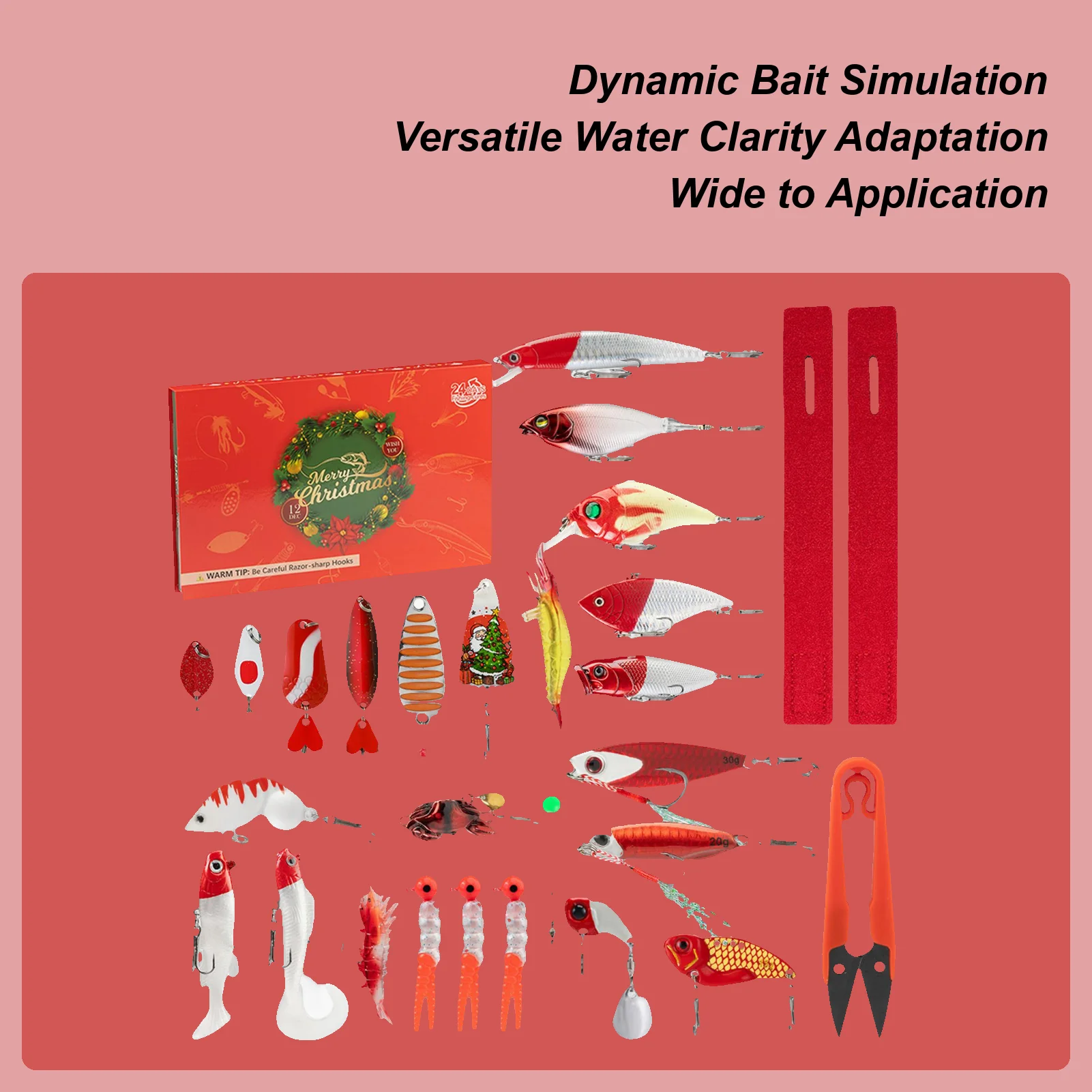 

Catfish Bait Fishing Lure Set Realistic Christmas Sequin Swimbaits For Pike Walleye Catfish Carp Angler Freshwater Saltwater