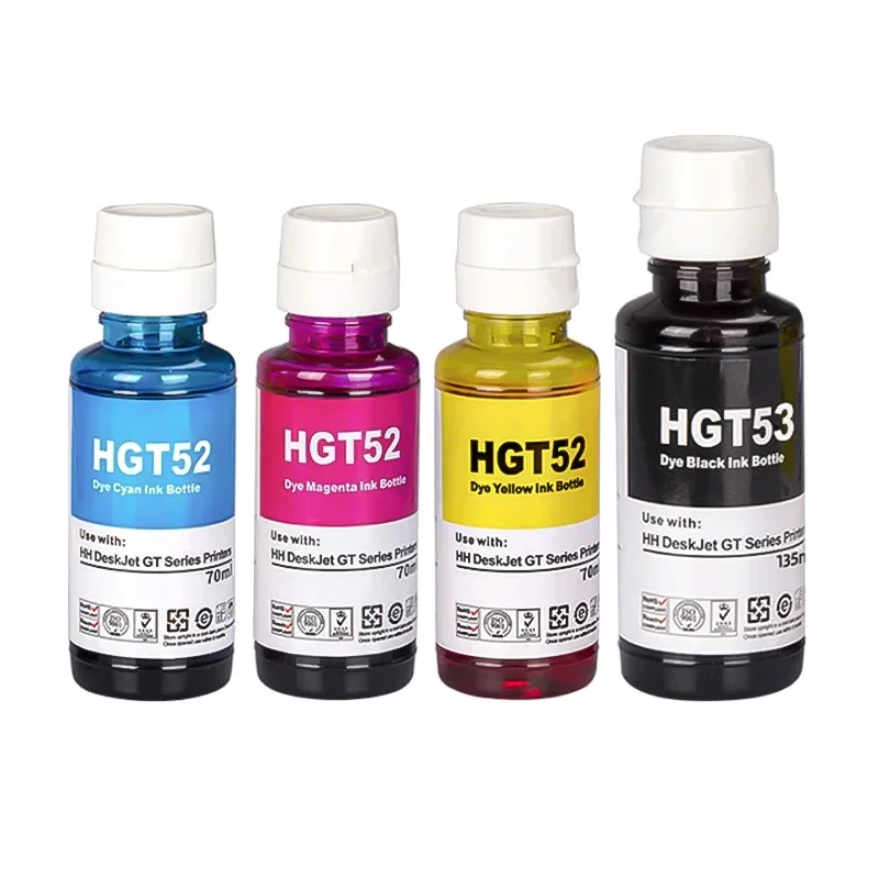 GT53-52XL dye ink, For HP 500 502 508 511 514 515 519 530 531 533 538 571 615 618 655 720 750 790 Printer