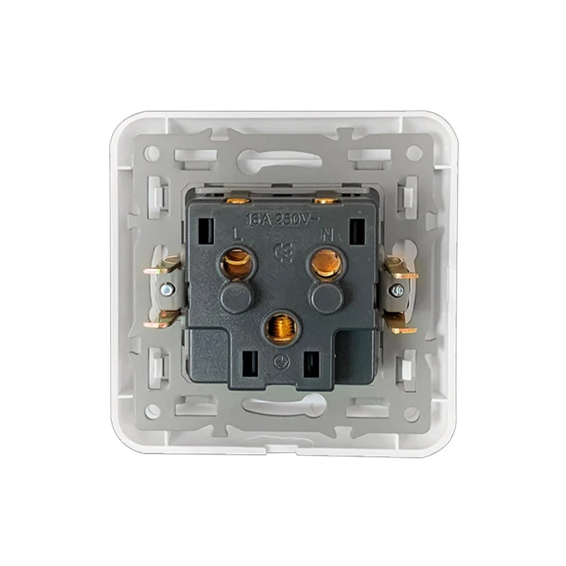 European regulation foreign trade German socket 80 type concealed triple 16A French regulation dual USB charging socket