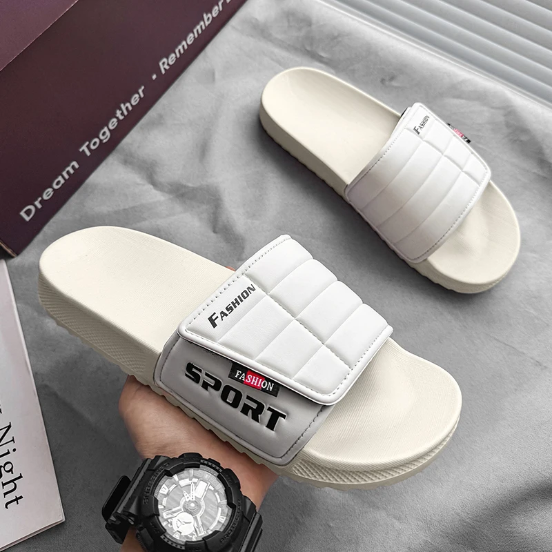 شباشب رجالية صيفية خارجية خفيفة الوزن صنادل كاجوال أحذية شاطئ مريحة مانعة للانزلاق شرائح حمام منزلية داخلية فليب فلوب #2