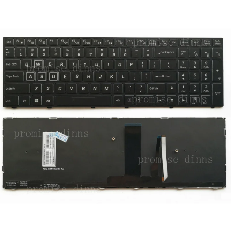 M   for Gigabyte Sabre 15 15-K 15-G 15-W Sabre 17 US Keyboard Backlit Black