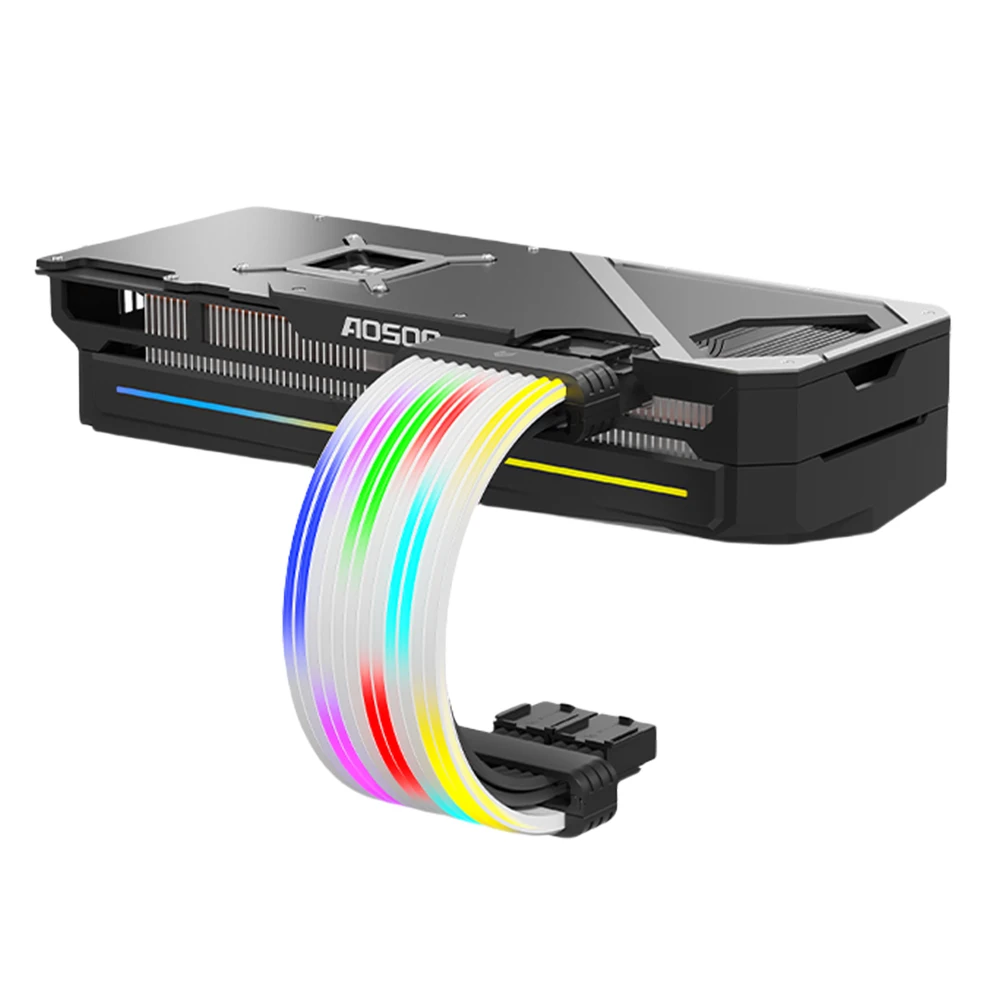 ARGB 마더보드 전원 공급 케이블, RGB 전원 익스텐션 케이블, 8 핀 ARGB 익스텐션 케이블, 24 핀, 5V