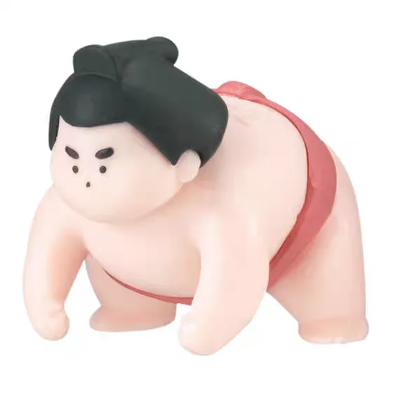 BANDAI Action Figures Model Sumo Wrestler Figurine Ornament Gashapon Official Genuine Ornament Collectable Toys