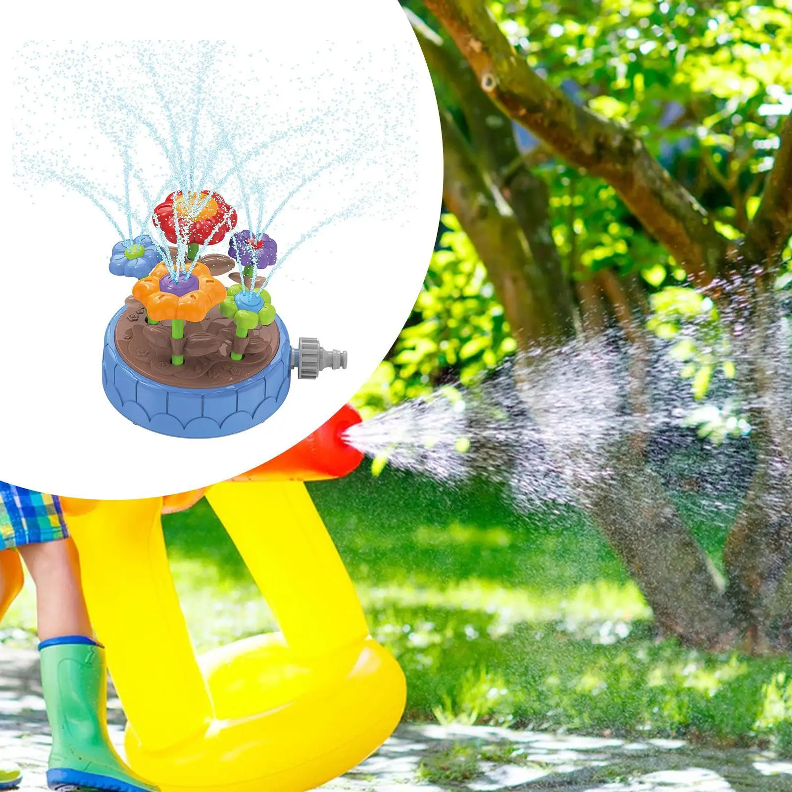 

Water Sprinkler Party Fun Water Outdoor Toy for Kids Garden Birthday Gift