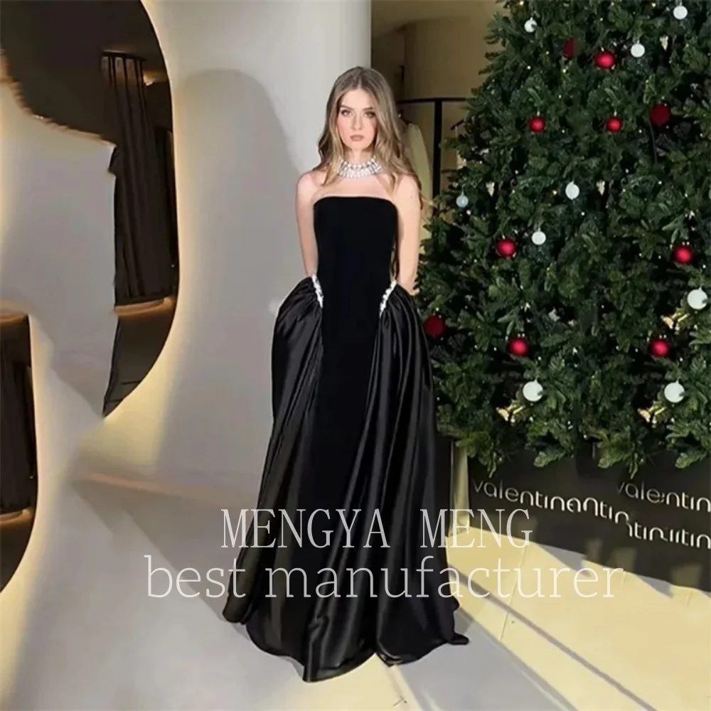 ZHUISHU Grand Sophisticated Strapless Formal Evening Dress Corset Arabia Ball Gown Satin Skirt European Party Gown Customiz