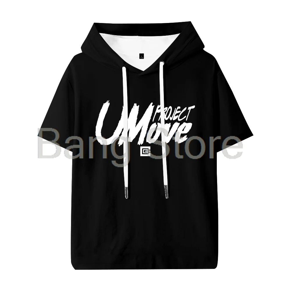 

CG5 Project UMove Hooded T-shirt Unisex Tee Crewneck Short Sleeve Casual Fashion Clothes
