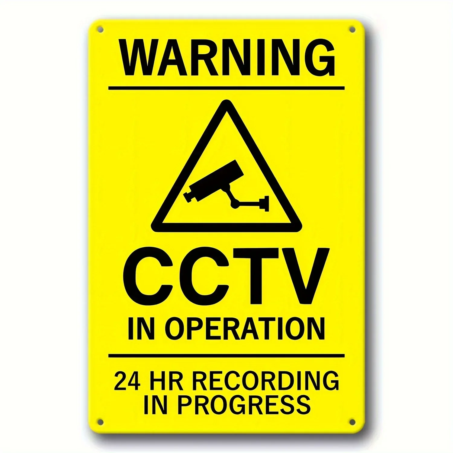 1pcs CCTV in Operation,Metal Sign,Warning Aluminum Sign,For Home Farmhouse Porch Outdoor Decor,Easy To Install,Waterpoof