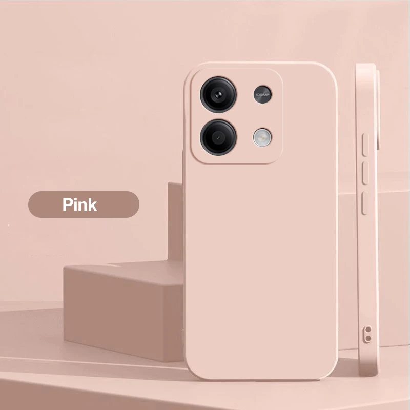 Original quadratische Flüssigsilikon-Handyhüllen für Xiaomi Redmi Note 13 14 Pro Note 14 Pro + Note 13 Pro Plus 5G stoßfeste Rückseite – Detail 18