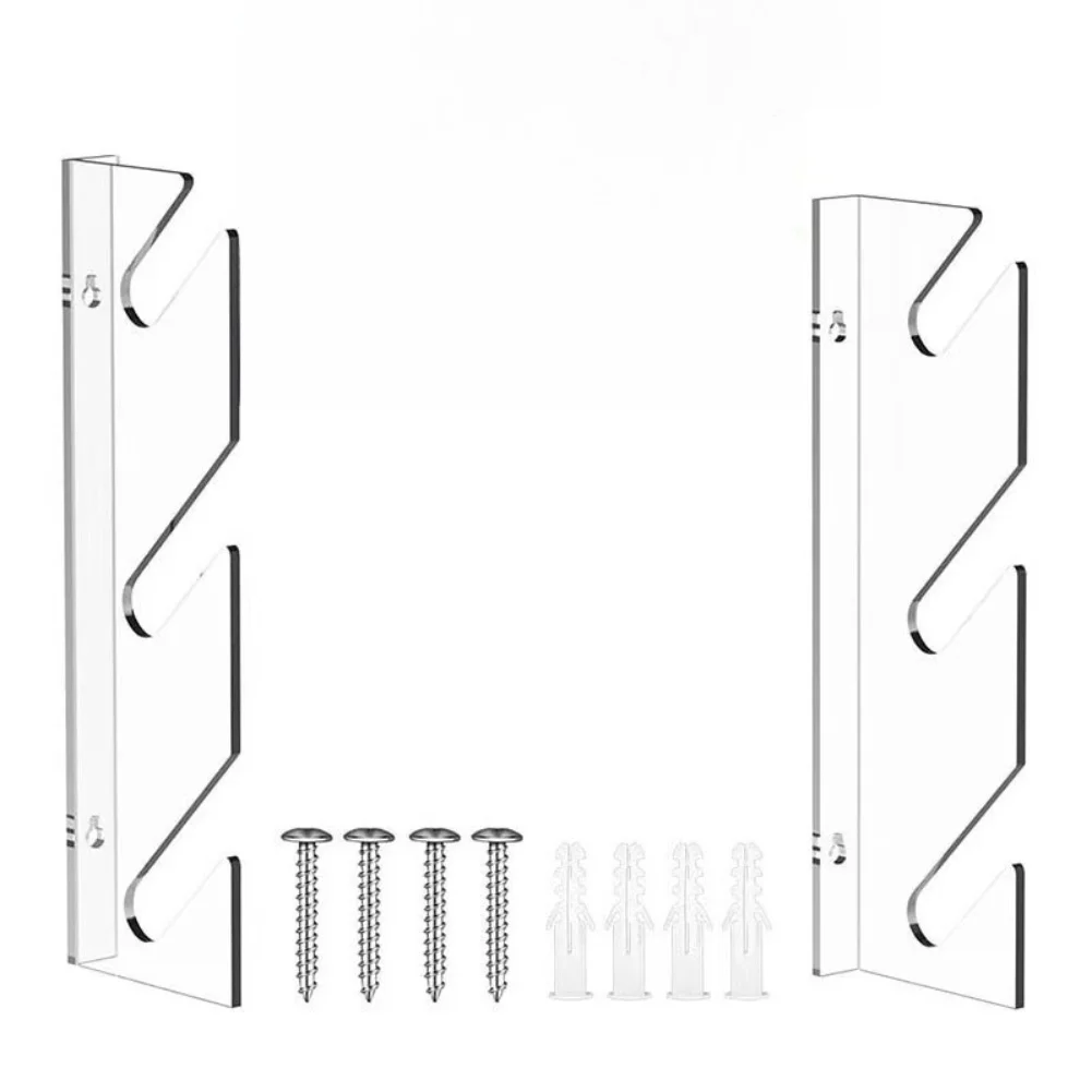 For Acrylic 3-Shelf Skateboard Wall Rack for Displaying Cruisers Penny Boards Longboards Snowboards and Surfboards