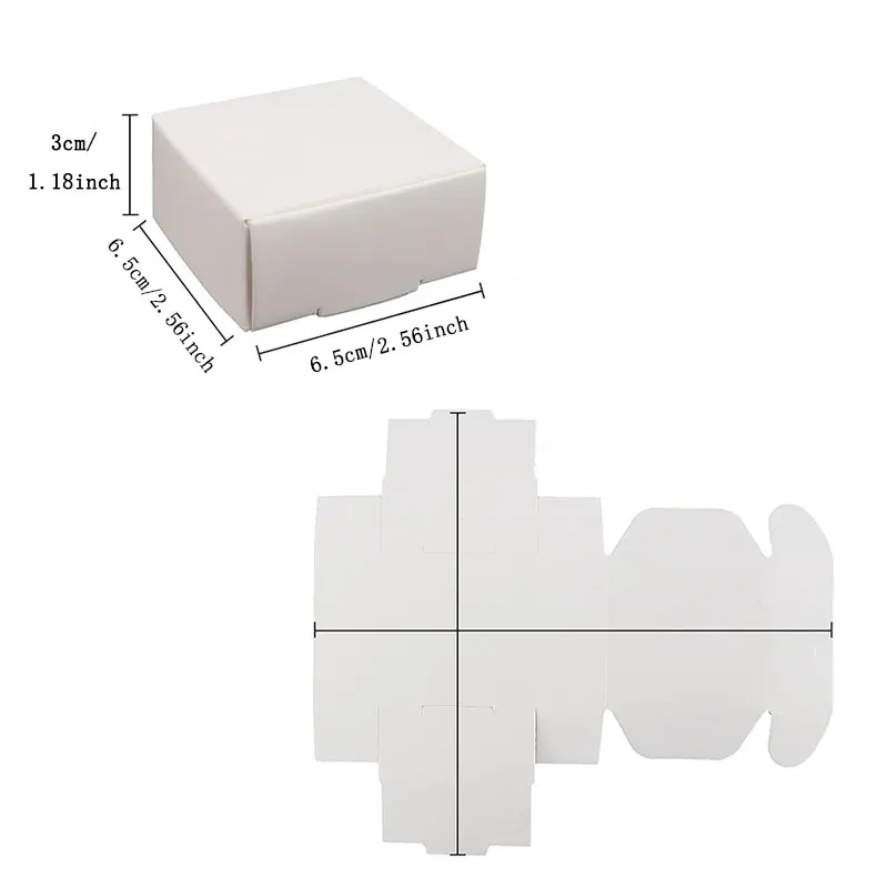 10/20/50 Stück Mini-Geschenkbox aus Kraftkarton, Geschenkbox für Schmuck, Seifenmünzen-Versandbox, für Festival-Partygeschenke, Hochzeitsdekoration – Detail 2