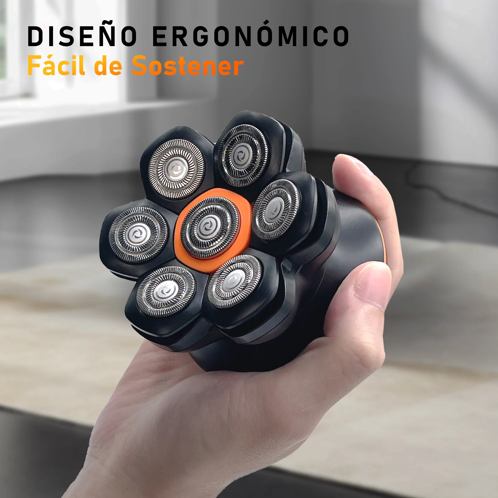 ماكينة حلاقة الرأس MAXGROOM 7D للرجال الأصلع IXP6 مقاومة للماء USB قابلة للشحن ماكينة تشذيب الشعر الكهربائية اللحية العائمة شفرة الحلاقة المغناطيسية