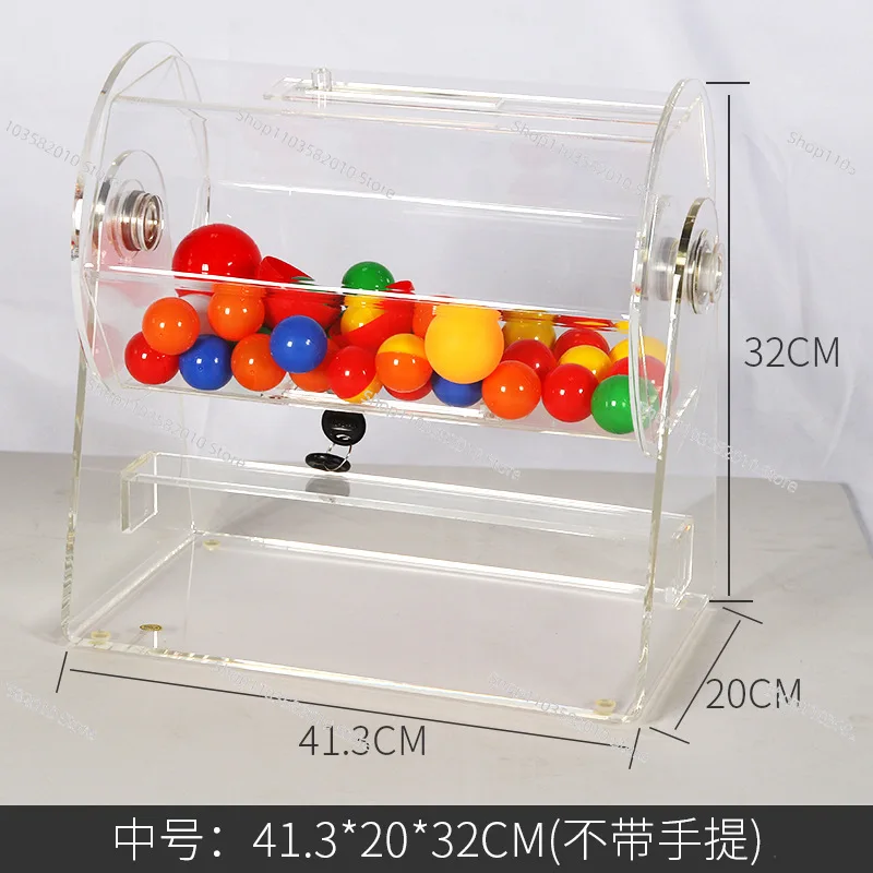 Acrylic Lottery Box & Transfer Cage, Large Event Raffle Machine Fair & Just Draw for Parties