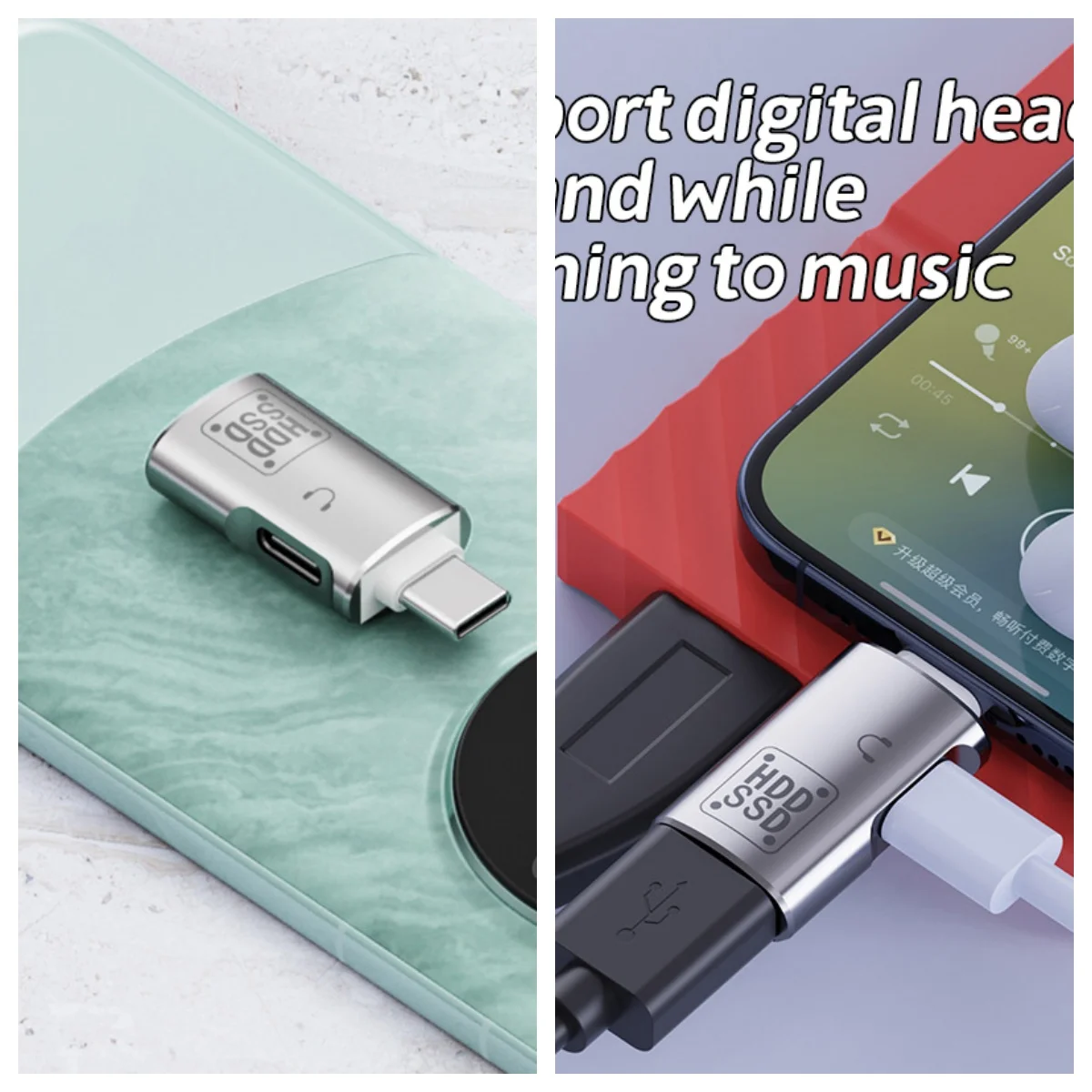 

OTG Adapter Type C To USB 3.1 U Disk Reader Audio Headphone Converter USB C Fast Charger For Samsung Iphone Xiaomi