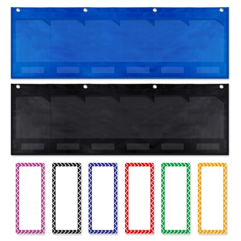 

Classroom Wall Storage Pocket Chart for Drawings Pictures Class Demonstrations Homework Storage Pocket Chart