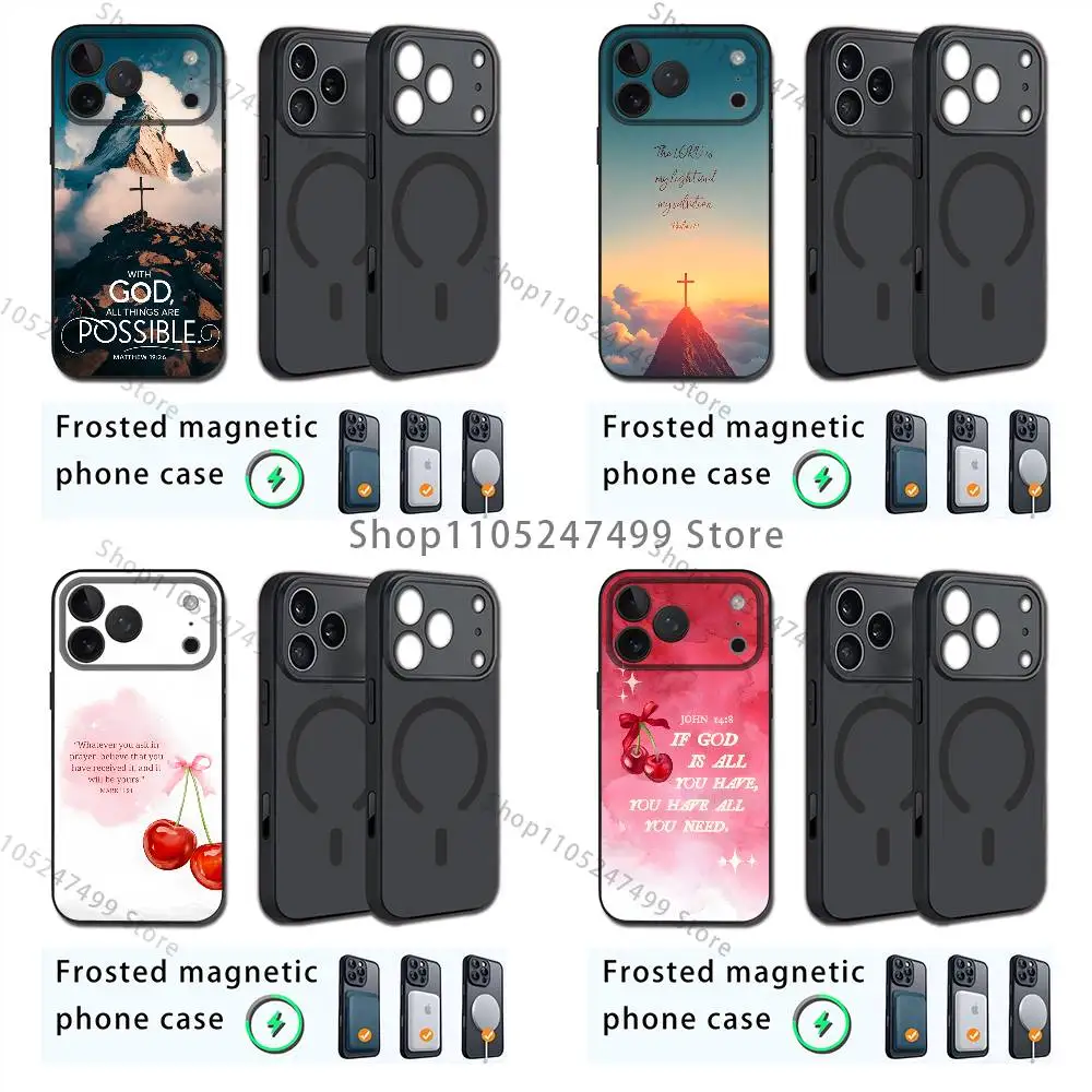 

Bible Verse Christian Phone For iPhone 17,12,11,16,15,13,14,Pro,Max,Plus,Mini, For Magsafe,Magnetic Wireless Charging Case