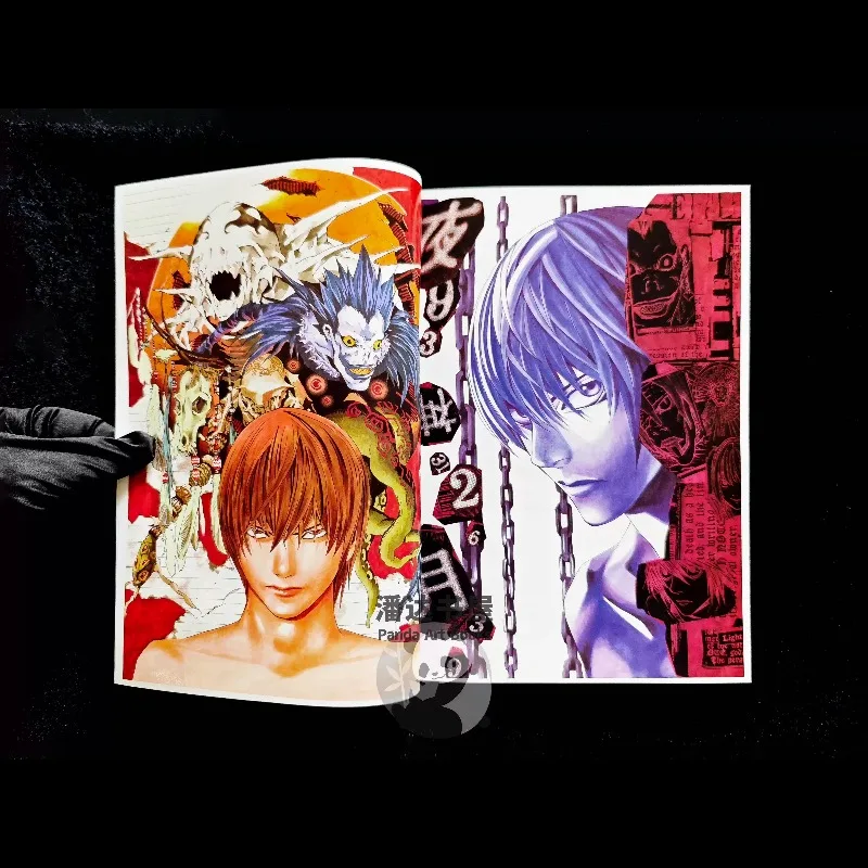 

Death Note Takeshi Obata Art Book Paperback Version Artwork Anime Setting Book Manga Light Yagami L Misa Amane Comic Manga