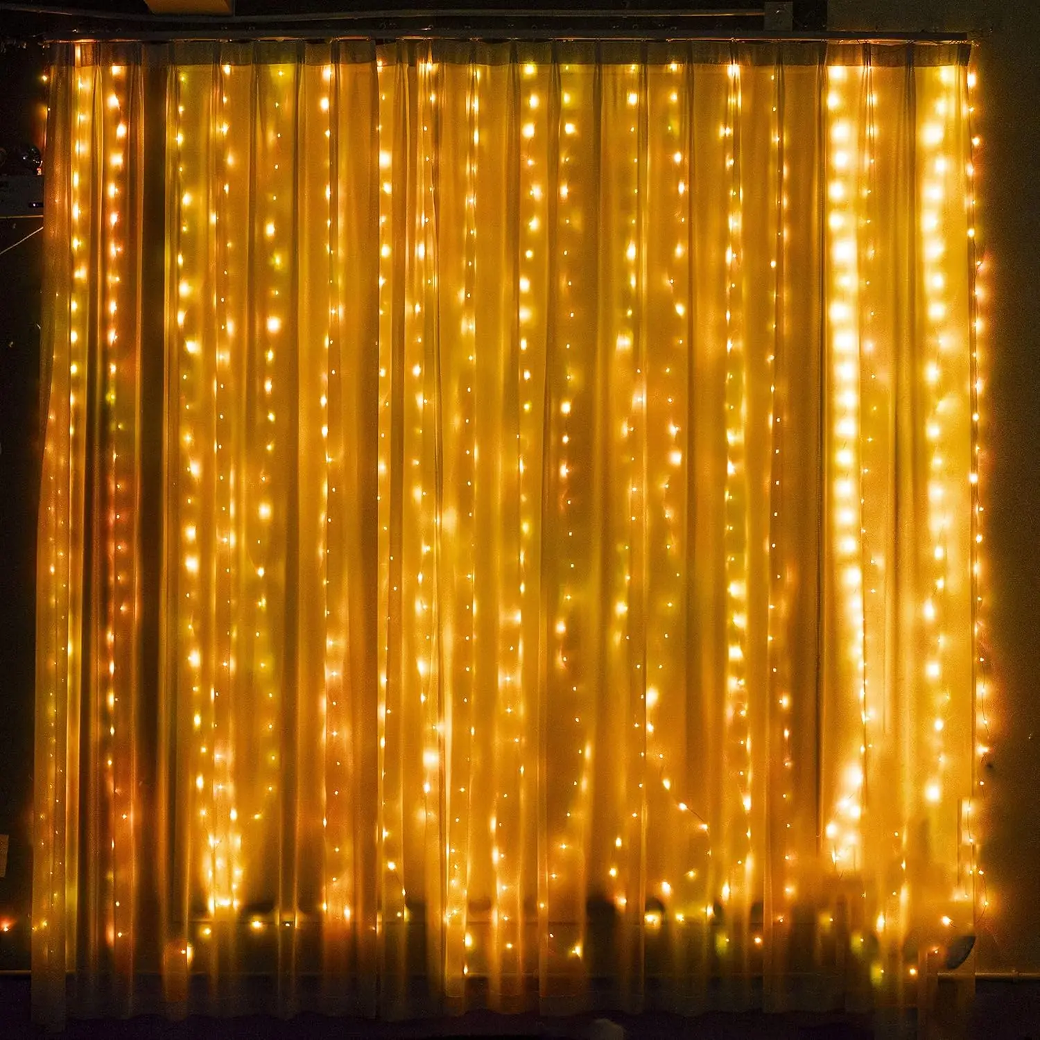 Fairy LED Curtain Lights USB Plug-in Remote Control Waterproof String Lights for Bedroom Indoor Outdoor Wedding Christmas Decor