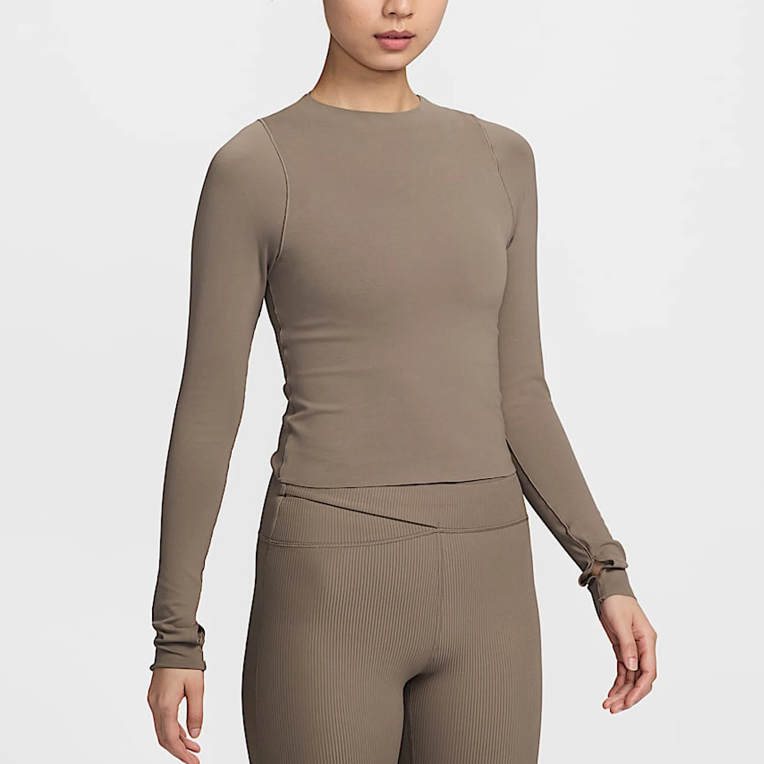 

Оригинальная женская дышащая футболка Nike Zenvy Dri-FIT для йоги с длинными рукавами FN3023-233