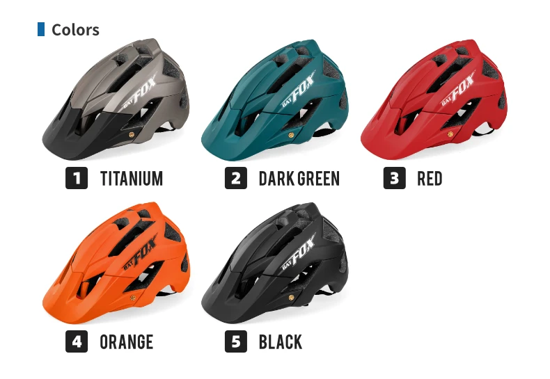 BATFOX MTB Fahrradhelm Ultraleicht Integral Geformter Mountainbike- und Rennradhelm für Damen und Herren Casco Ciclismo Radhelme – Detail 18