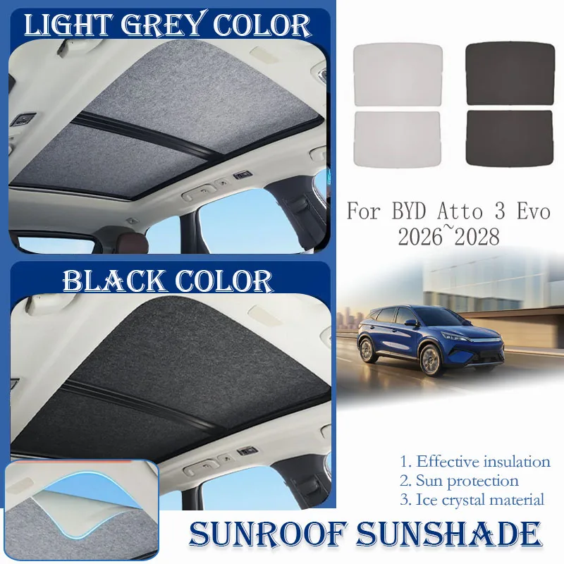 

Солнцезащитный козырек для люка автомобиля BYD Atto 3 Evo 2026 2027 2028, пленка Nano Ice Crystals, накладка на окно, солнцезащитный экран, автоаксессуары